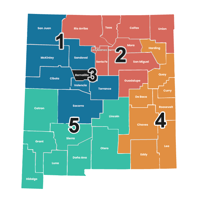CountyMap_Updated New Mexico County Regional Navigator Map